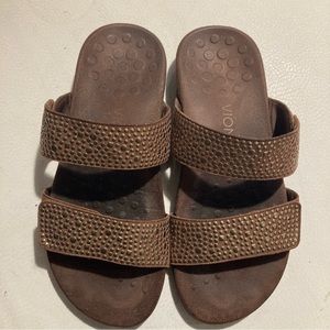 Vionic | Shoes | Vionic Sz 8 Rest Samoa Leather Orthotic Sandals Mules ...